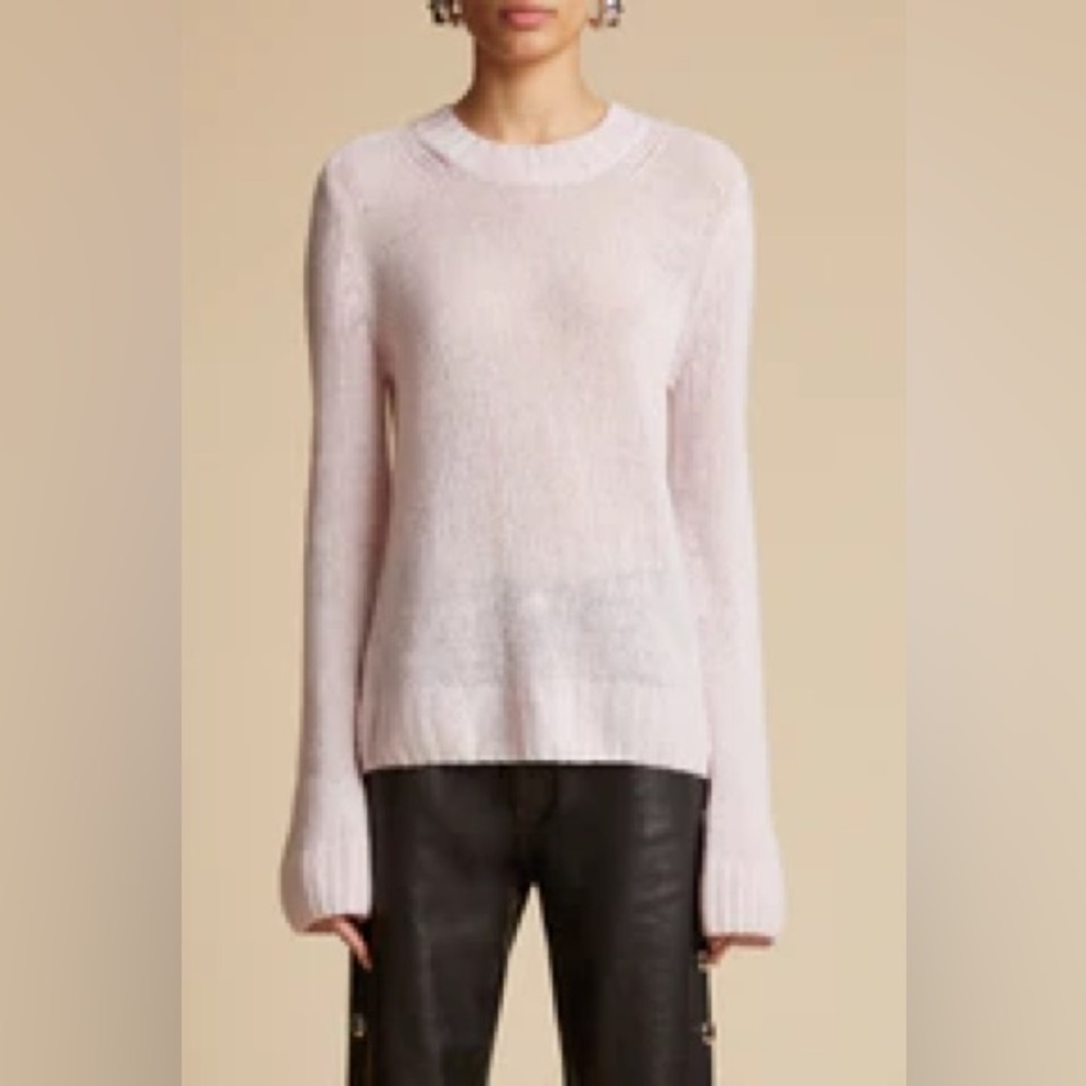 Beautiful Khaite Mary Jane sweater - light pink, 100% cashmere, super soft.